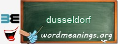 WordMeaning blackboard for dusseldorf